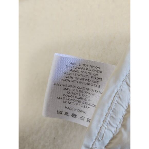 ZYIA Active Courchevel Fleece Hybrid Jacket Size SMALL Cream Activewear Coat - Picture 12 of 16